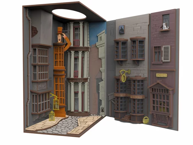 Bausatz Harry Potter - Buchstütze Diagon Alley (aus Holz) - Lesezeichen