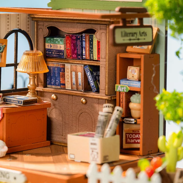 Bausatz- Buchhandlung Muse (aus Holz) - Aus Holz