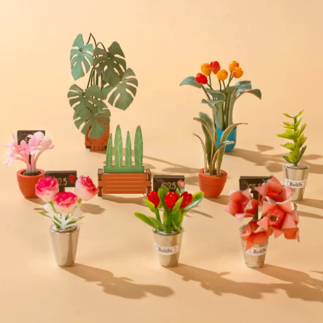 Bausatz – Blumenecke (aus Holz) - Robotime