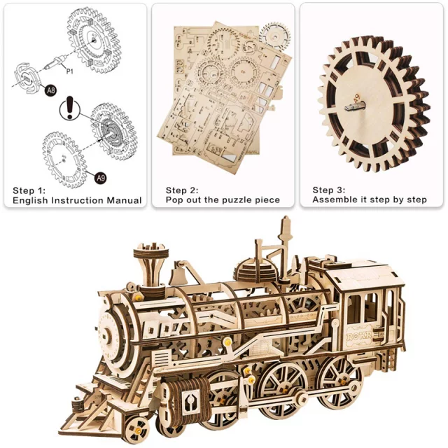 Bausatz - Lokomotive (aus Holz) - Aus Holz