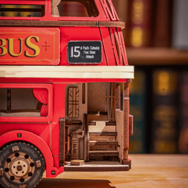 Bausatz - Londoner Bus (aus Holz) - Robotime