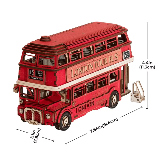 Bausatz - Londoner Bus (aus Holz) - Aus Holz