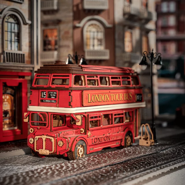 Bausatz - Londoner Bus (aus Holz) - Aus Holz