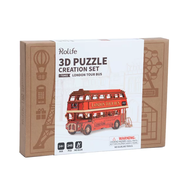 Bausatz - Londoner Bus (aus Holz) - Robotime