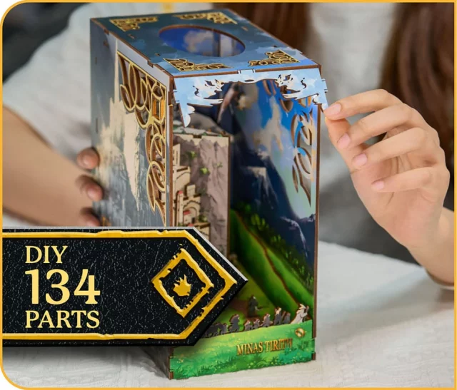 Bausatz Lord of the Rings - Buchstütze Minas Tirith (aus Holz) - Aus Holz
