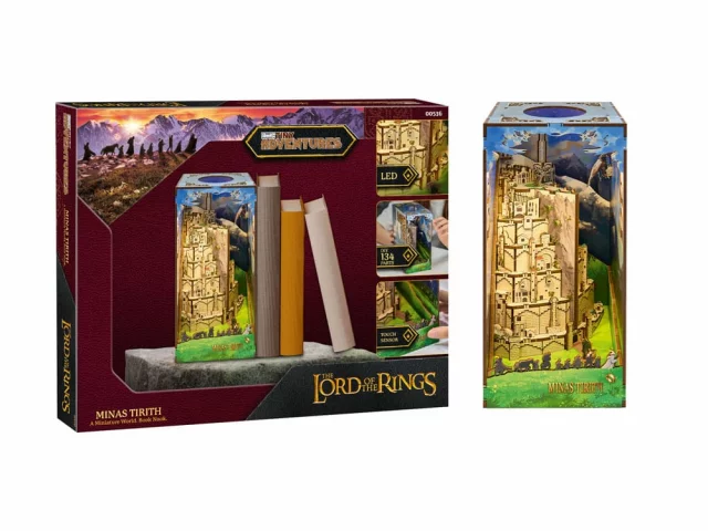 Bausatz Lord of the Rings - Buchstütze Minas Tirith (aus Holz) - Lesezeichen