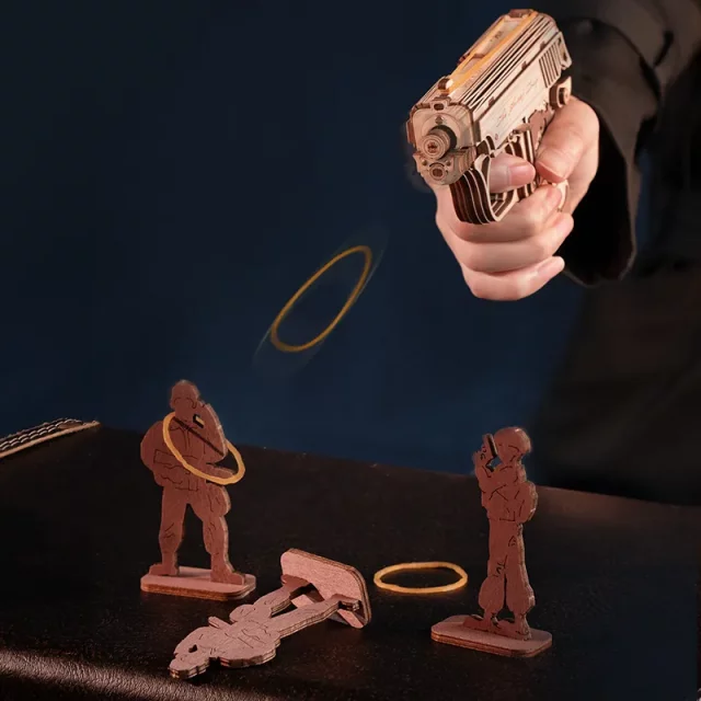 Bausatz- Mini Gun (aus Holz) - Robotime