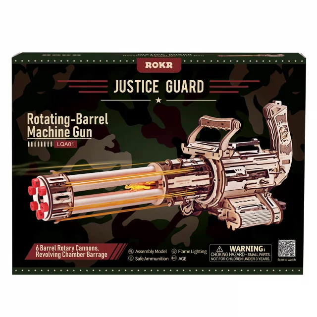 Bausatz - Rotating-Barrel Machine Gun (Holz) - Aus Holz