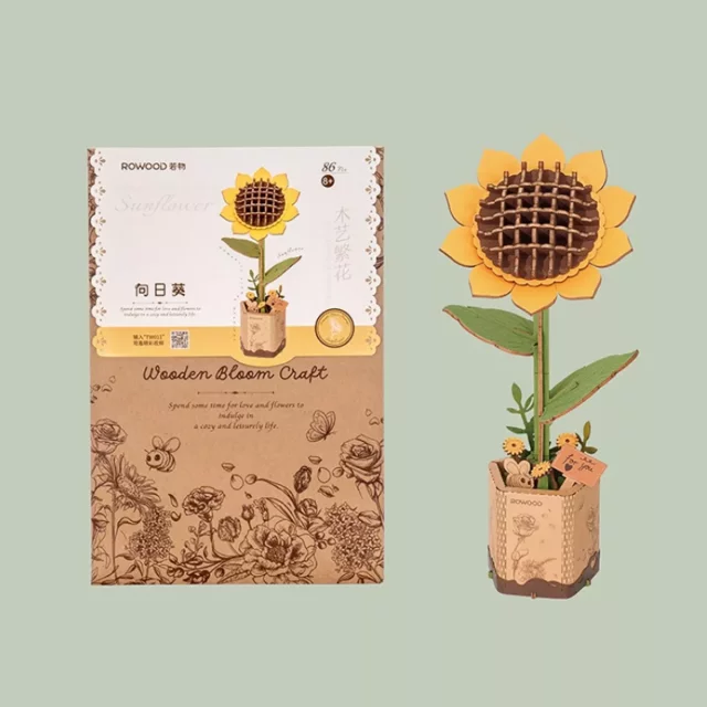 Bausatz - Sonnenblume (aus Holz) - Robotime