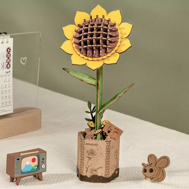 Bausatz - Sonnenblume (aus Holz) - Aus Holz