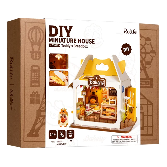 Bausatz - Teddys Bäckerei (aus Holz) - Robotime