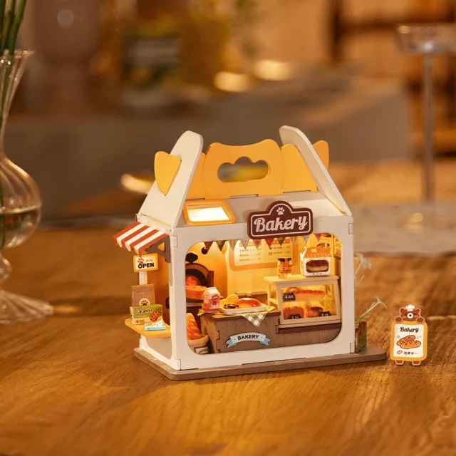 Bausatz - Teddys Bäckerei (aus Holz) - Robotime