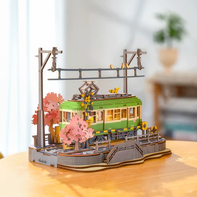 Bausatz - Sakura Journey Straßenbahn (aus Holz) - Aus Holz