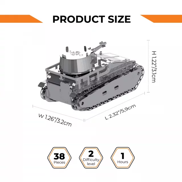 Bausatz World of Tanks - Leichttraktor Vs.Kfz.31 (aus Metall) - Metal Time