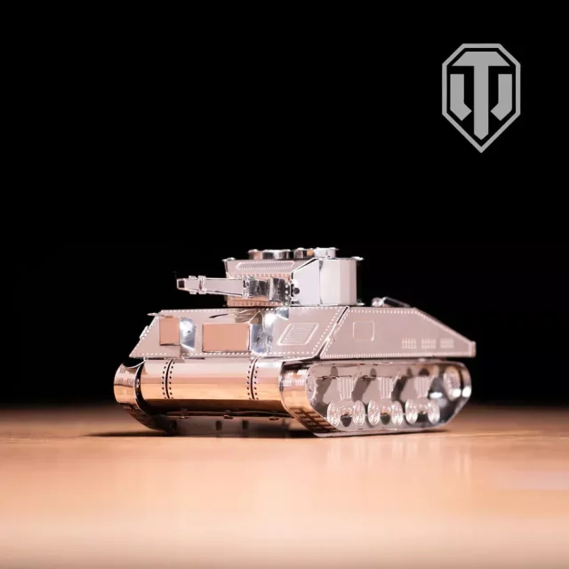 Baukasten World of Tanks - M4 Sherman (Metallbox) - Metal Time
