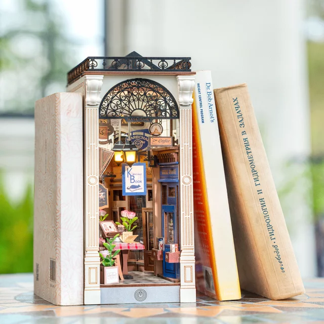 Bausatz - Buchstütze Arcade Dating (Holz) - Lesezeichen