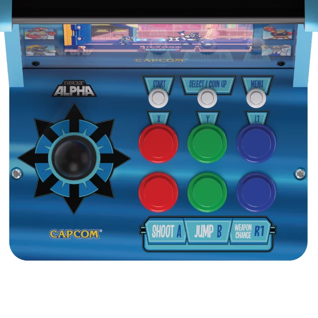 Evercade Alpha Mega Man Bartop Arcade Tabletop Retro Arcade Maschine - Spielkonsole