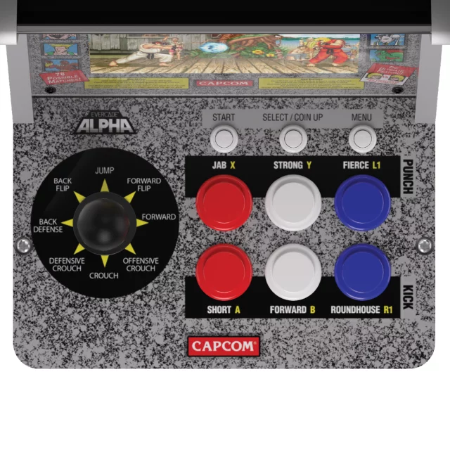 Evercade Alpha Street Fighter Bartop Arcade Tabletop Retro Arcade Maschine - Spielkonsole