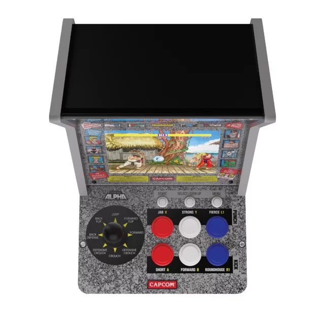 Evercade Alpha Street Fighter Bartop Arcade Tabletop Retro Arcade Maschine - Spielkonsole