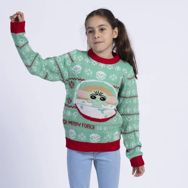 Kinder-Weihnachtspullover Star Wars: The Mandalorian - The Child (größe 164) - T-Shirt