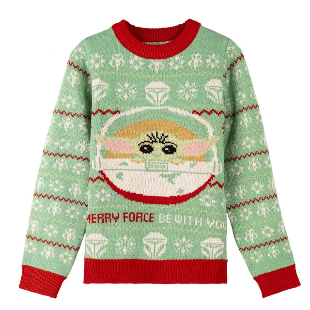 Kinder-Weihnachtspullover Star Wars: The Mandalorian - The Child (größe 164) - T-Shirt