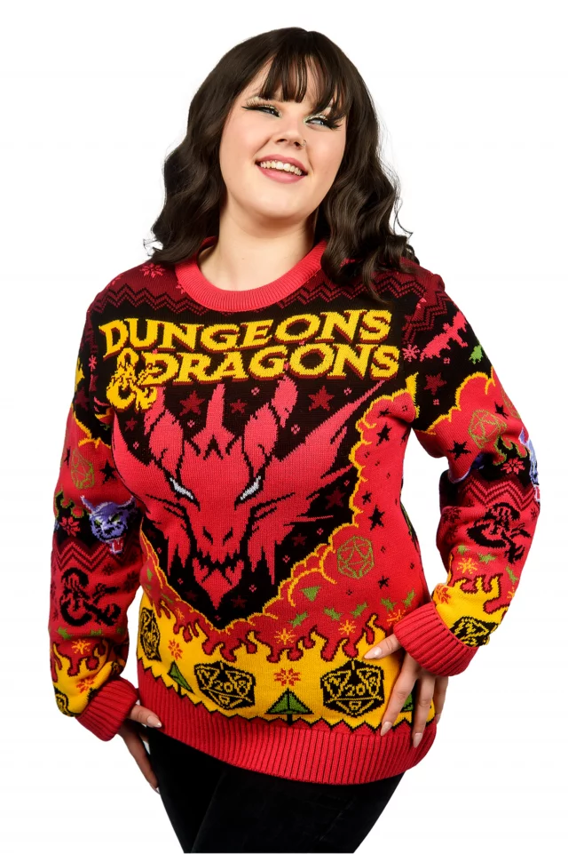 Weihnachtspullover Dungeons & Dragons - Christmas Jumper (größe XXXL)
