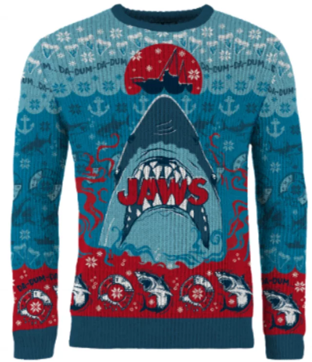 Weihnachtspullover Jaws - Christmas Jumper (größe XL)