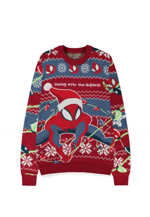Weihnachtspullover Spiderman - Swing into the Holidays (größe XXL) - Spider-Man