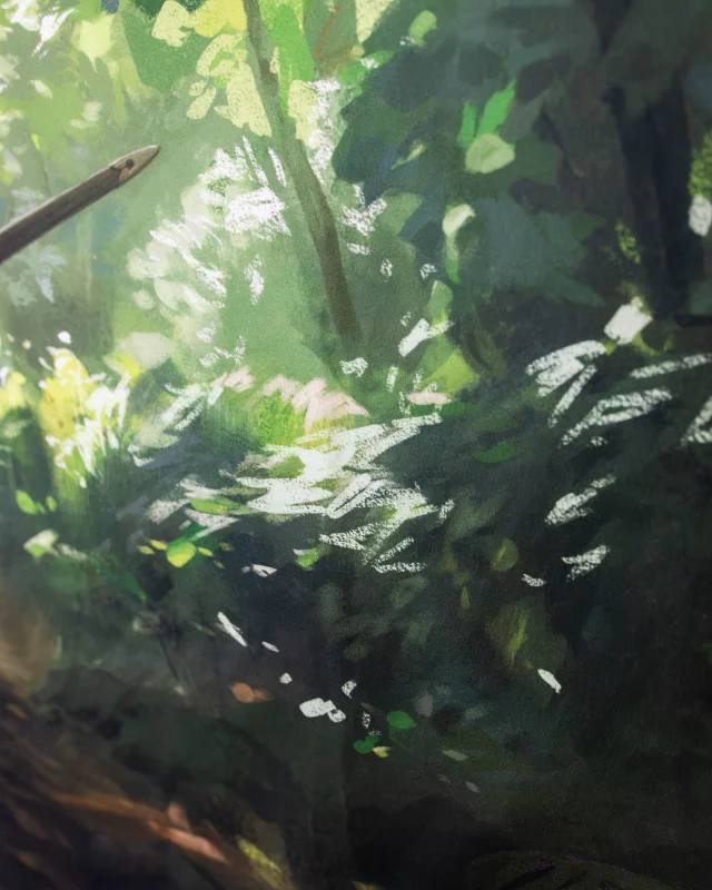 Wandteppich Kingdom Come: Deliverance II - Heinrich und Köter im Wald (Bild auf Textil) - Xzone Originals