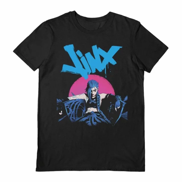 T-Shirt Arcane - Jinx Chair (größe XL) - League of Legends