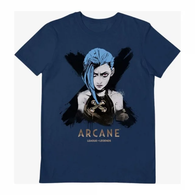 T-Shirt Arcane - Jinx Portrait (größe XXL) - League of Legends