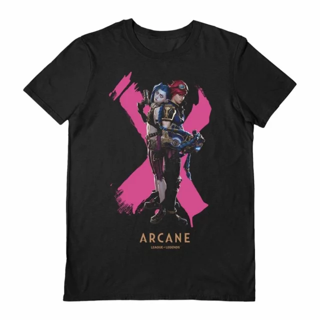 T-Shirt Arcane - Jinx & Vi (größe XXL) - League of Legends
