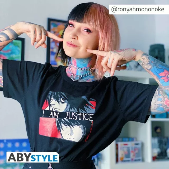 T-Shirt Death Note - I am Justice (größe XXL) - Manga
