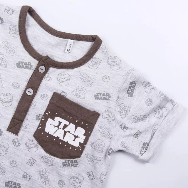 Kinder-T-Shirt Star Wars - Logo Set (T-Shirt + Shorts) (größe 36 Monate) - The Mandalorian