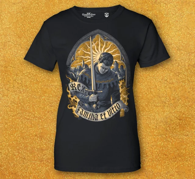 Damen-T-Shirt Kingdom Come: Deliverance II - Rex, Familia et Ultio (größe XL)