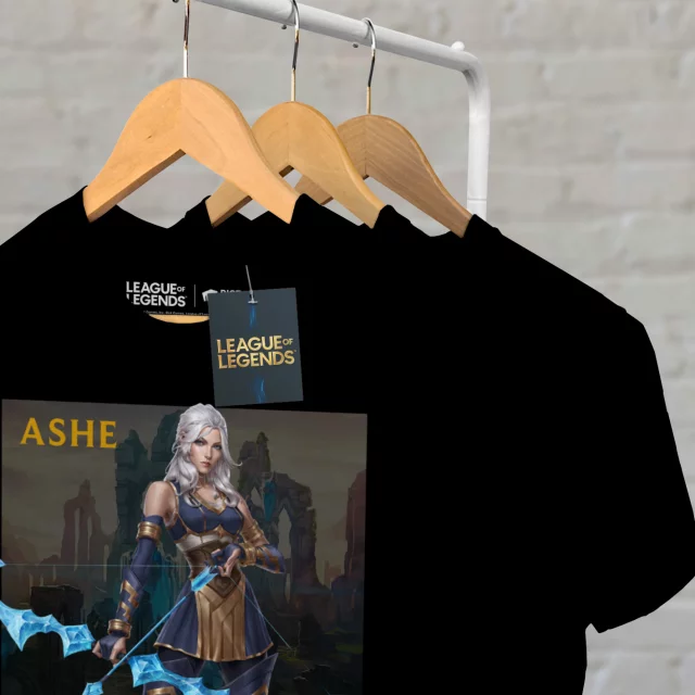 T-Shirt League of Legends - Ashe (größe XL) - Arcane
