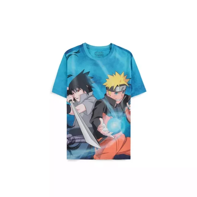 T-Shirt Naruto - Naruto & Sasuke (größe XXL) - Anime