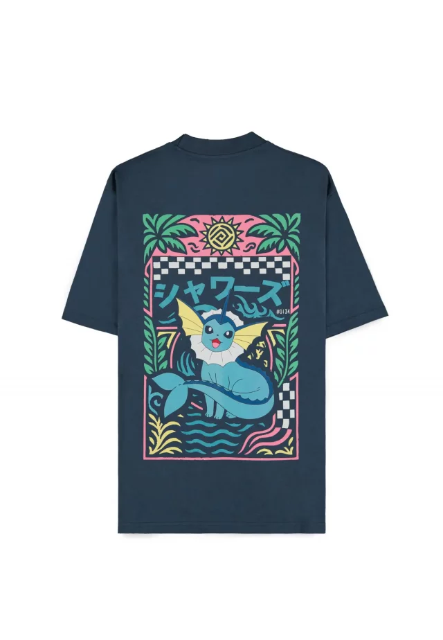 T-Shirt Pokémon - Navy Vaporeon (größe XL)