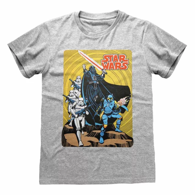 T-Shirt Star Wars - Vader Retro Poster (größe XXL)