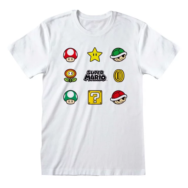 T-Shirt Super Mario - Items (größe XXL)
