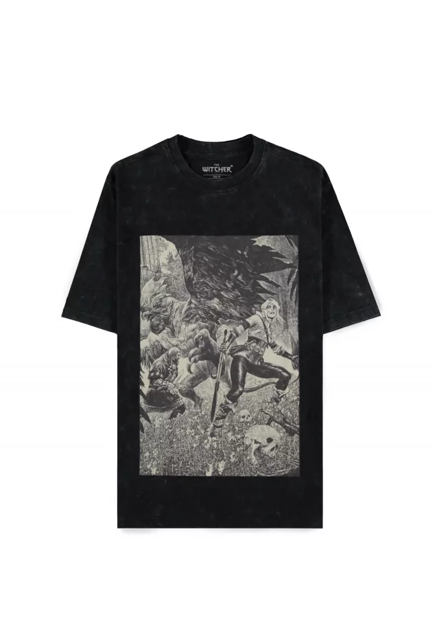 T-Shirt The Witcher 3 - Ciri & Basilisk (größe XXL)