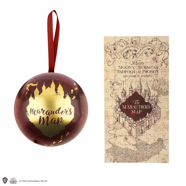 Weihnachtsschmuck Harry Potter- Marauder‘s map (mit Puzzle im Inneren) - Weihnachtsdekoration