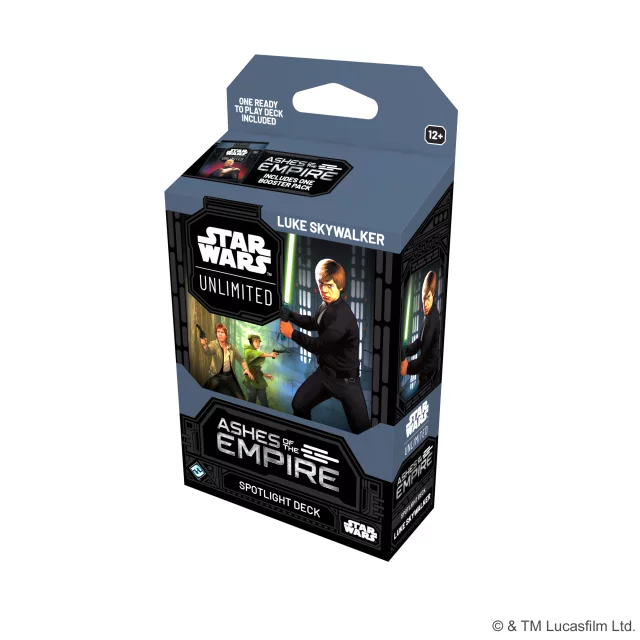 Vorteilhaftes Set Star Wars: Unlimited - Ashes of the Empire - Luke Skywalker Spotlight Deck + Emperor Palpatine Spotlight Deck - Kartenspiel