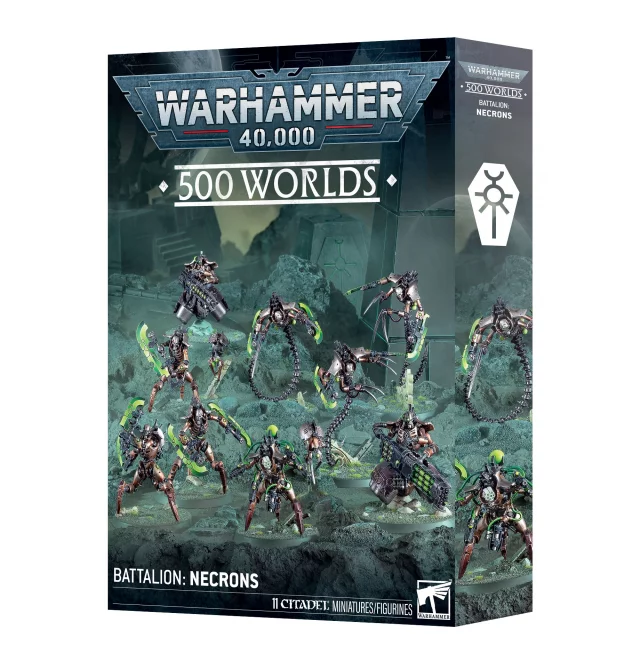 W40k: 500 Worlds - Battalion: Necrons (11 Figuren) - Warhammer