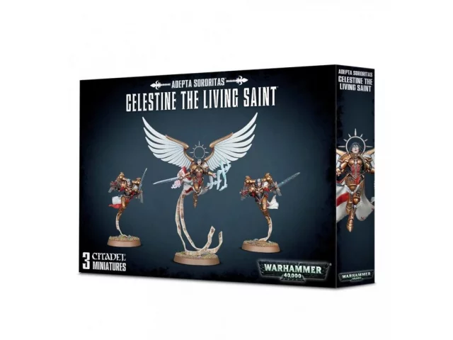 W40k: Adepta Sororitas - Celestine, the Living Saint (3 Figuren) - Warhammer