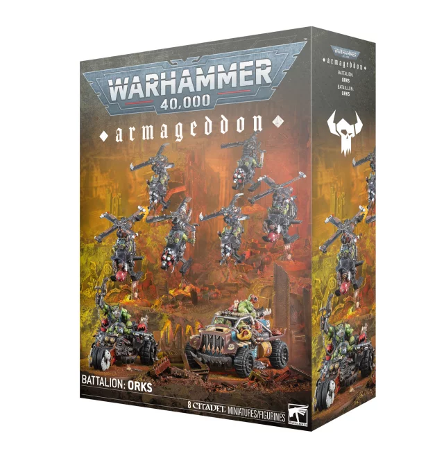 W40k: Armageddon - Battalion: Orks (8 Figuren) - Warhammer
