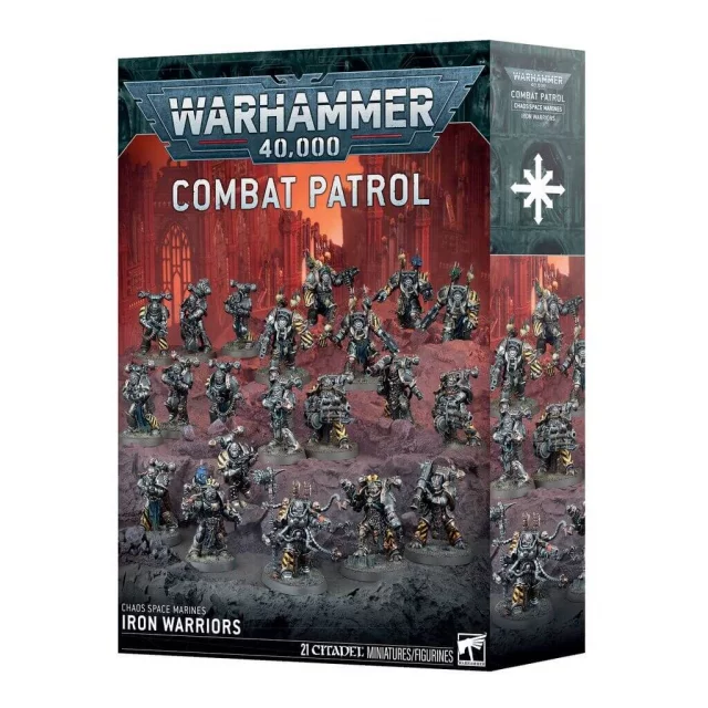 W40k: Chaos Space Marine - Iron Warriors (21 Figuren) - Brettspiel