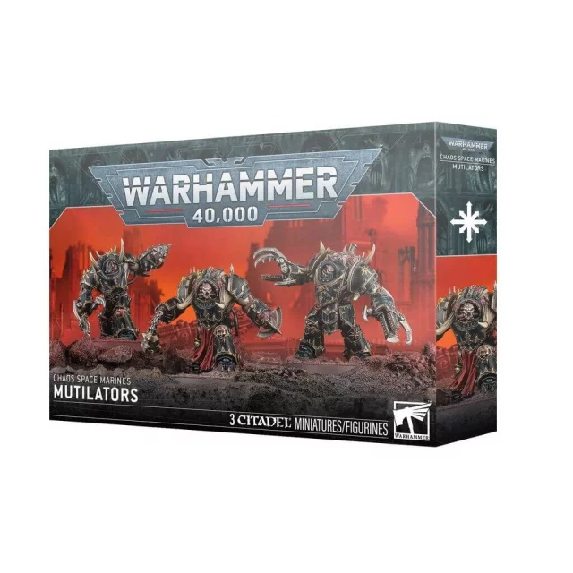 W40k: Chaos Space Marine - Mutilators (3 Figuren) - Brettspiel