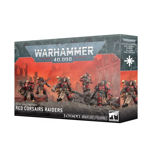 W40k: Chaos Space Marine - Red Corsairs Raiders (5 Figuren) - Brettspiel