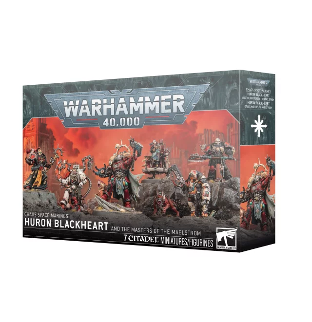 W40k: Chaos Space Marines - Huron Blackheart and the Master of the Maelstrom (7 Figuren) - Warhammer